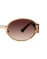 画像5: 9FIVE ST. James Black & 24K Gold Sunglasses Brown セントジェームス ブラック & 24K ゴールド サングラス 偏光レンズ (5)