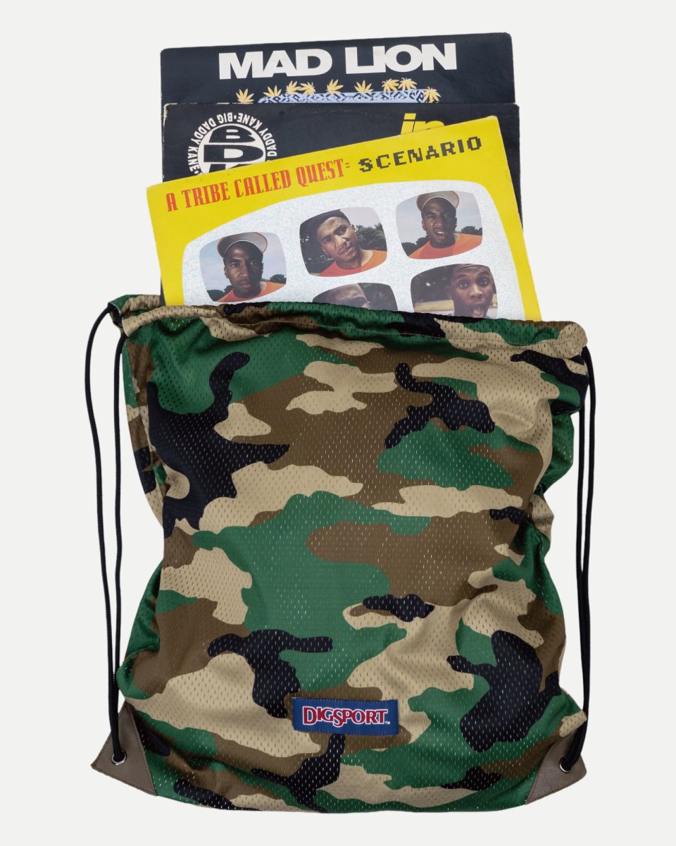 画像6: INTERBREED Digsport Gym Sack Woodland Camo メッシュ ジムサック ナップサック カモフラージュ バッグ (6)