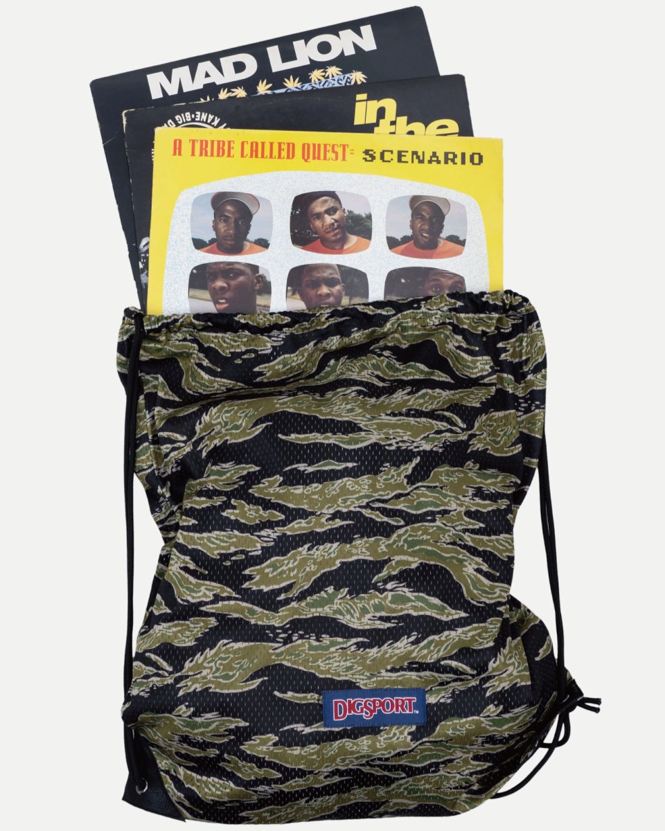 画像6: INTERBREED Digsport Gym Sack Tiger Camo メッシュ ジムサック ナップサック カモフラージュ バッグ (6)