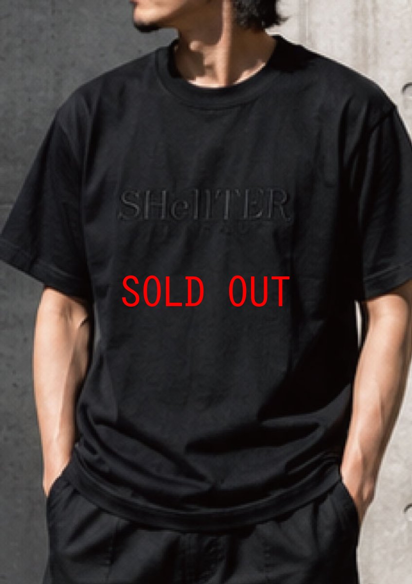 画像2: 【Shellter 沖縄 Tシャツ メンズファッション】 Original EMB Logo S/S Tee Black シェルター 半袖 シャツ 同色刺繍 (2)