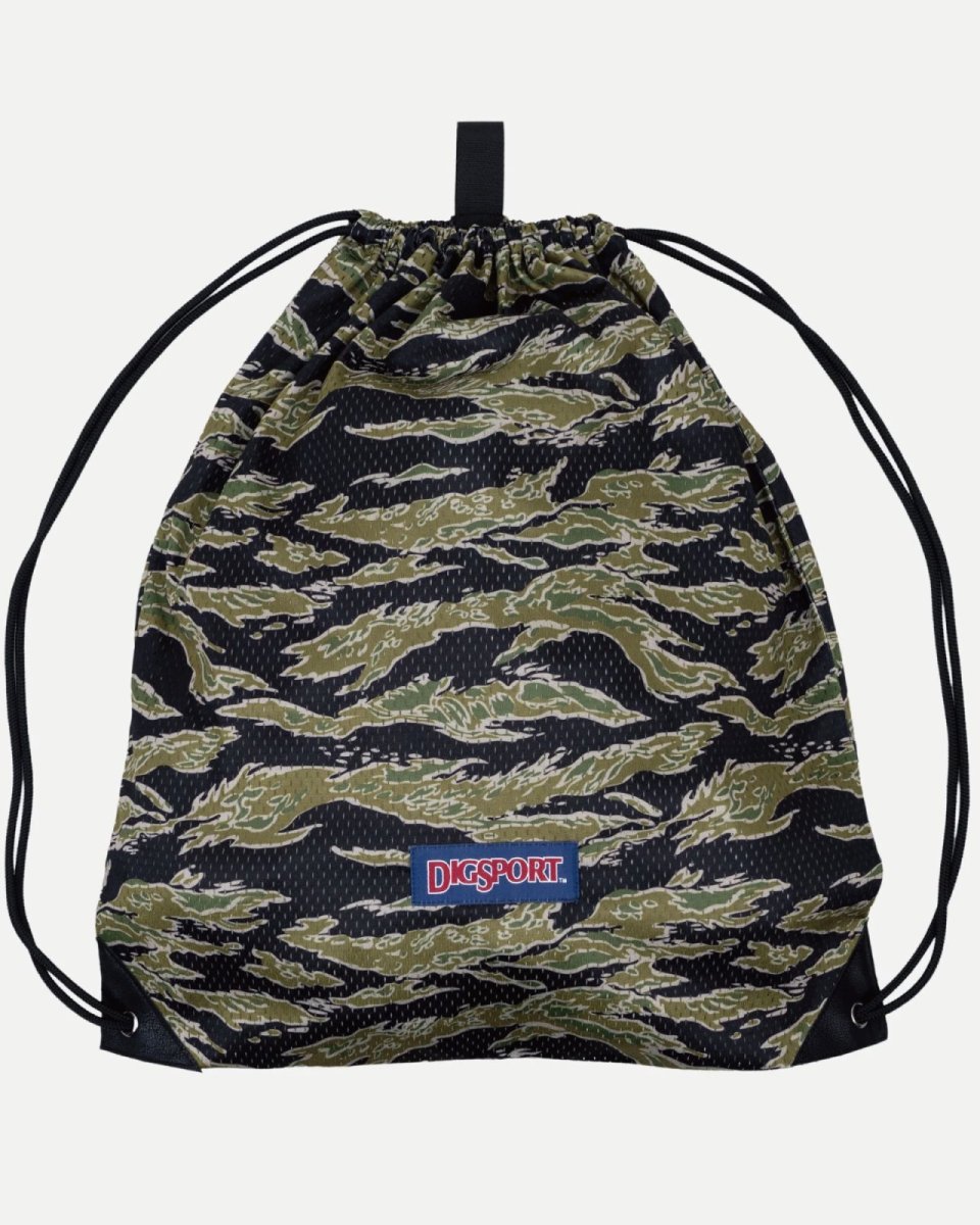 画像3: INTERBREED Digsport Gym Sack Tiger Camo メッシュ ジムサック ナップサック カモフラージュ バッグ (3)