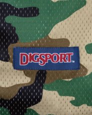 画像5: INTERBREED Digsport Gym Sack Woodland Camo メッシュ ジムサック ナップサック カモフラージュ バッグ (5)
