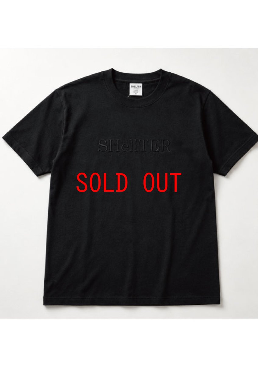 画像5: 【Shellter 沖縄 Tシャツ メンズファッション】 Original EMB Logo S/S Tee Black シェルター 半袖 シャツ 同色刺繍 (5)