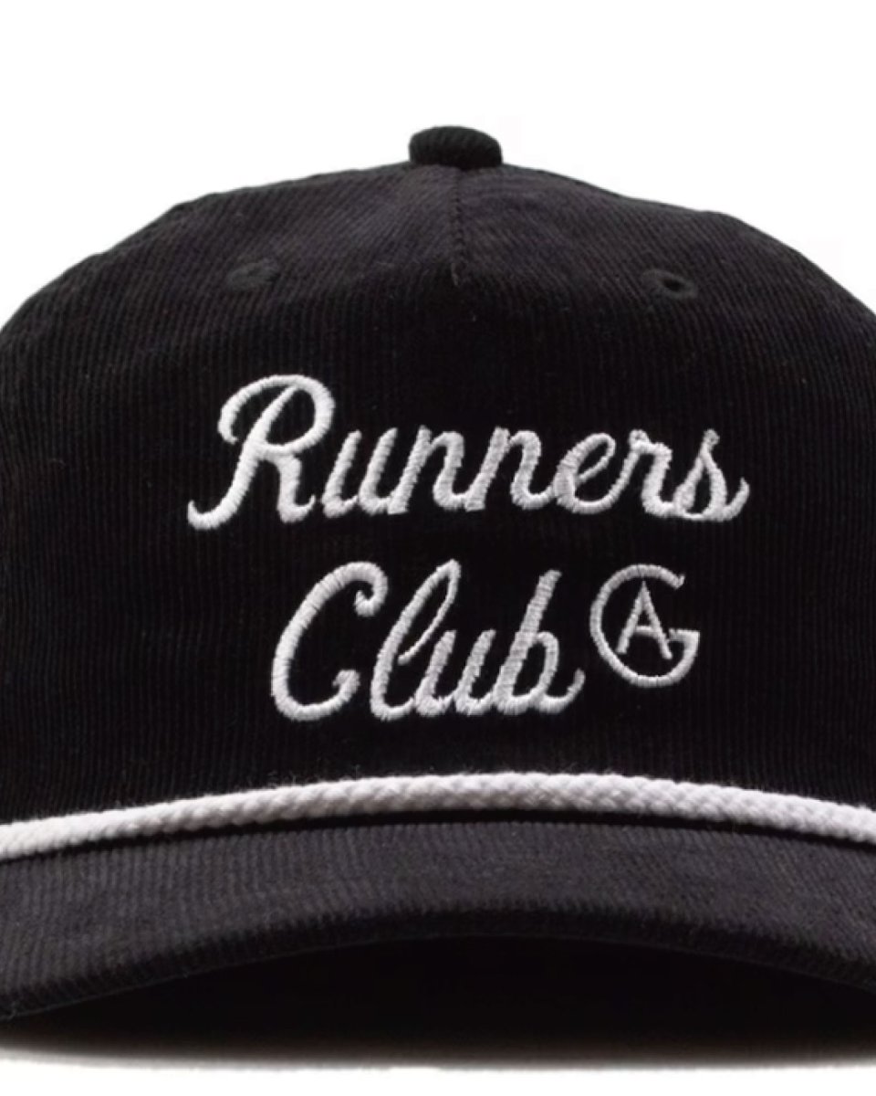 画像3: Acapulco Gold Runners Club Corduroy Boat Cap Black アカプルコゴールド ランナーズクラブ コーデュロイ ボートキャップ 5パネルキャップ 帽子 (3)
