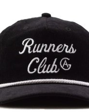 画像3: Acapulco Gold Runners Club Corduroy Boat Cap Black アカプルコゴールド ランナーズクラブ コーデュロイ ボートキャップ 5パネルキャップ 帽子 (3)