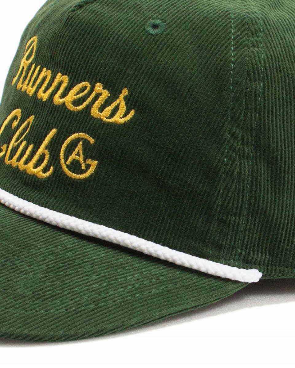 画像3: Acapulco Gold Runners Club Corduroy Boat Cap Green アカプルコゴールド ランナーズクラブ コーデュロイ ボートキャップ 5パネルキャップ 帽子 (3)