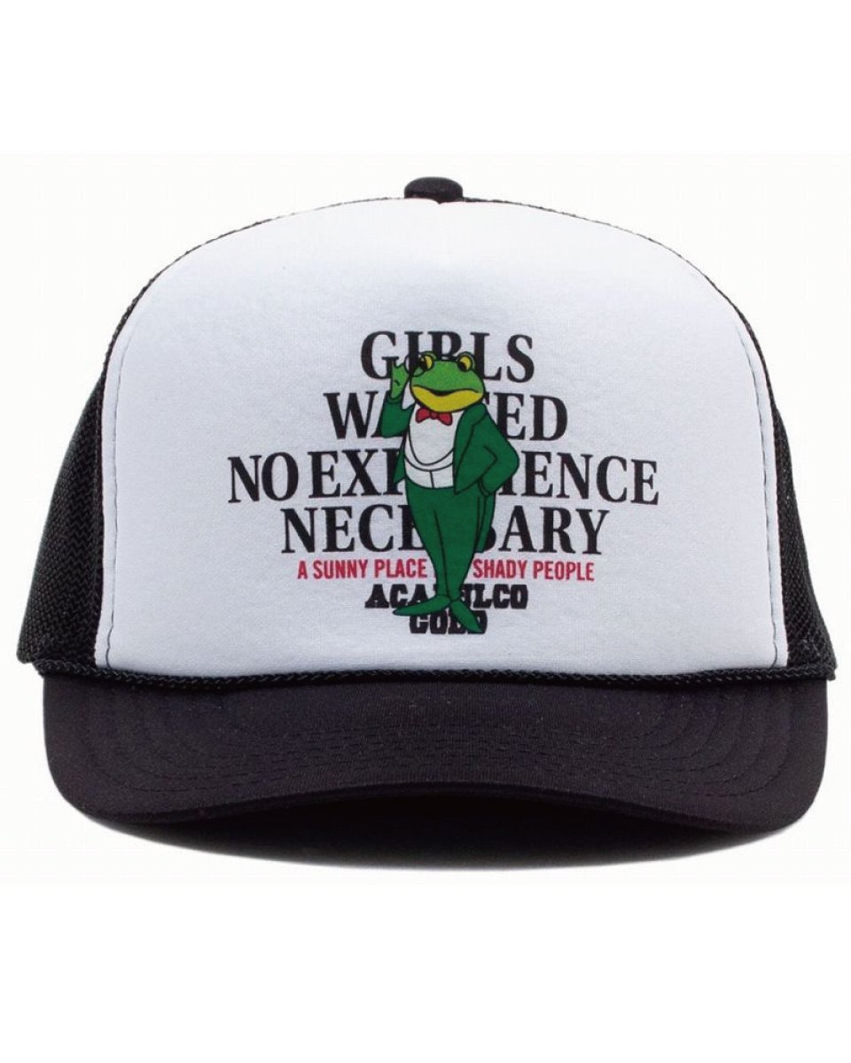 画像1: Acapulco Gold Mack-D Trucker Cap Black アカプルコゴールド トラッカー キャップ メッシュキャップ 帽子 (1)
