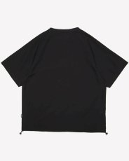 画像2: Haight Relaxing Snap Tee Black ヘイト リラクシング スナップ Tシャツ ヘンリーネック リップストップ 半袖 沖縄 ストリートファッション (2)