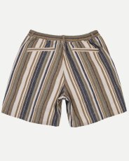 画像3: INTERBREED Multi Striped Summer Shorts Natural インターブリード マルチ ストライプ サマー ショーツ ショートパンツ ハーフパンツ コットン リゾート 沖縄 ストリートファッション (3)