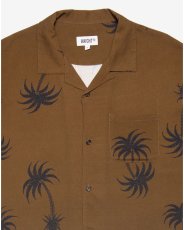 画像5: Haight LVC Loud Tree Rayon Shirt Brown ヘイト レーヨンシャツ 半袖 総柄 ボタニカル柄 アロハシャツ 沖縄 ストリートファッション (5)