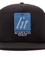 画像4: Acapulco Gold Lit Up Trucker Cap Black アカプルコゴールド メッシュキャップ トラッカーキャップ ハイクラウン 帽子 (4)