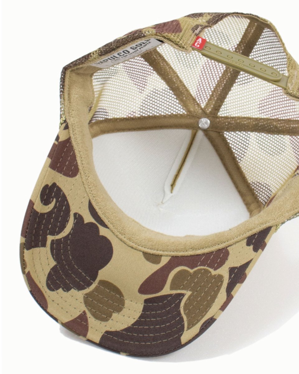 画像5: Acapulco Gold Mack-D Trucker Cap Camo アカプルコゴールド トラッカーキャップ メッシュキャップ ハイクラウン 帽子 (5)