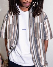 INTERBREED Multi Striped Summer Shirt Natural 