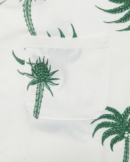 画像4: Haight LVC Loud Tree Rayon Shirt White ヘイト レーヨンシャツ 半袖 総柄 ボタニカル柄 アロハシャツ 沖縄 ストリートファッション (4)