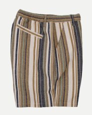 画像4: INTERBREED Multi Striped Summer Shorts Natural インターブリード マルチ ストライプ サマー ショーツ ショートパンツ ハーフパンツ コットン リゾート 沖縄 ストリートファッション (4)