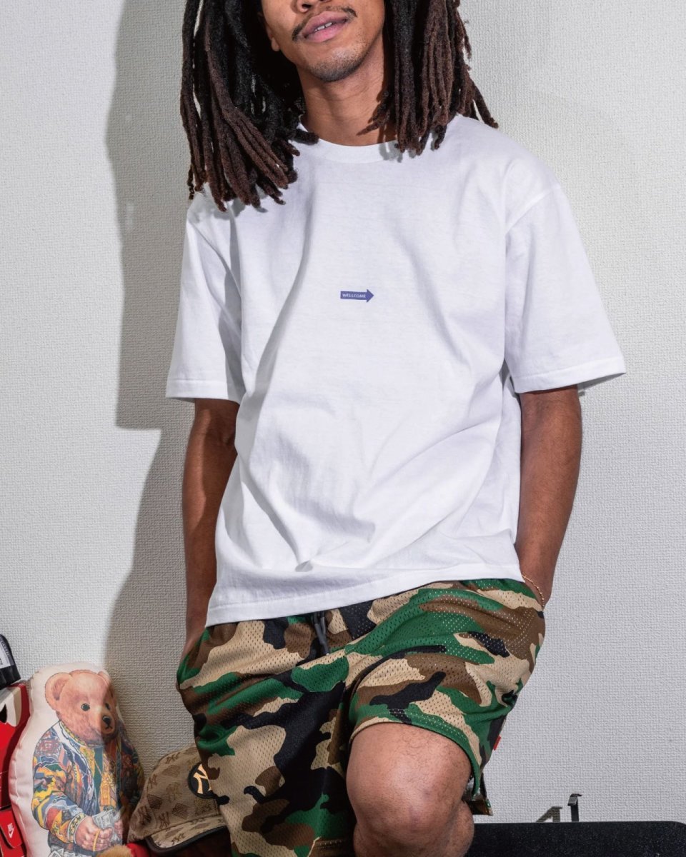 画像9: INTERBREED Suite Room SS Tee White インターブリード スナップ 半袖 Tシャツ バックプリント 蛍光 サンプリング 沖縄 ストリートファッション (9)
