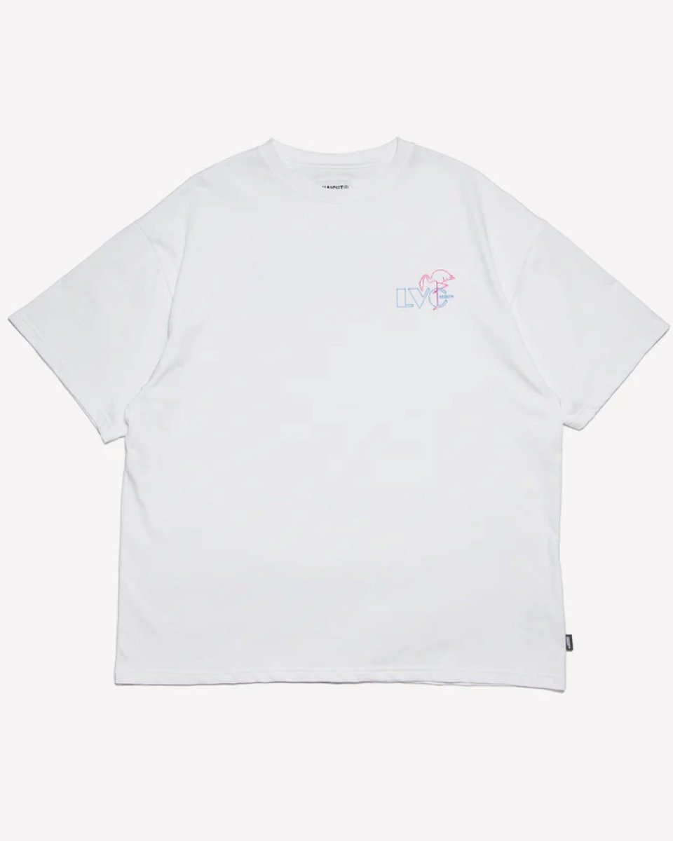 画像3: Haight LVC NEON LIGHT Tee White ヘイト ネオンライト 半袖 Tシャツ バックプリント 沖縄 ストリートファッション (3)