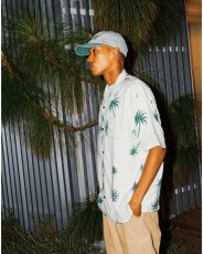 画像7: Haight LVC Loud Tree Rayon Shirt White ヘイト レーヨンシャツ 半袖 総柄 ボタニカル柄 アロハシャツ 沖縄 ストリートファッション (7)