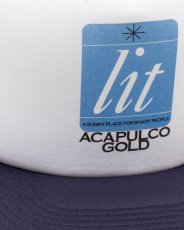 画像3: Acapulco Gold Lit Up Trucker Cap Navy/White アカプルコゴールド メッシュキャップ トラッカーキャップ ハイクラウン 帽子 (3)
