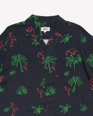 画像7: Haight LVC Neon Light Rayon Shirt Black ヘイト レーヨンシャツ 半袖 総柄 開襟 オープンカラーシャツ 沖縄 ストリートファッション (7)