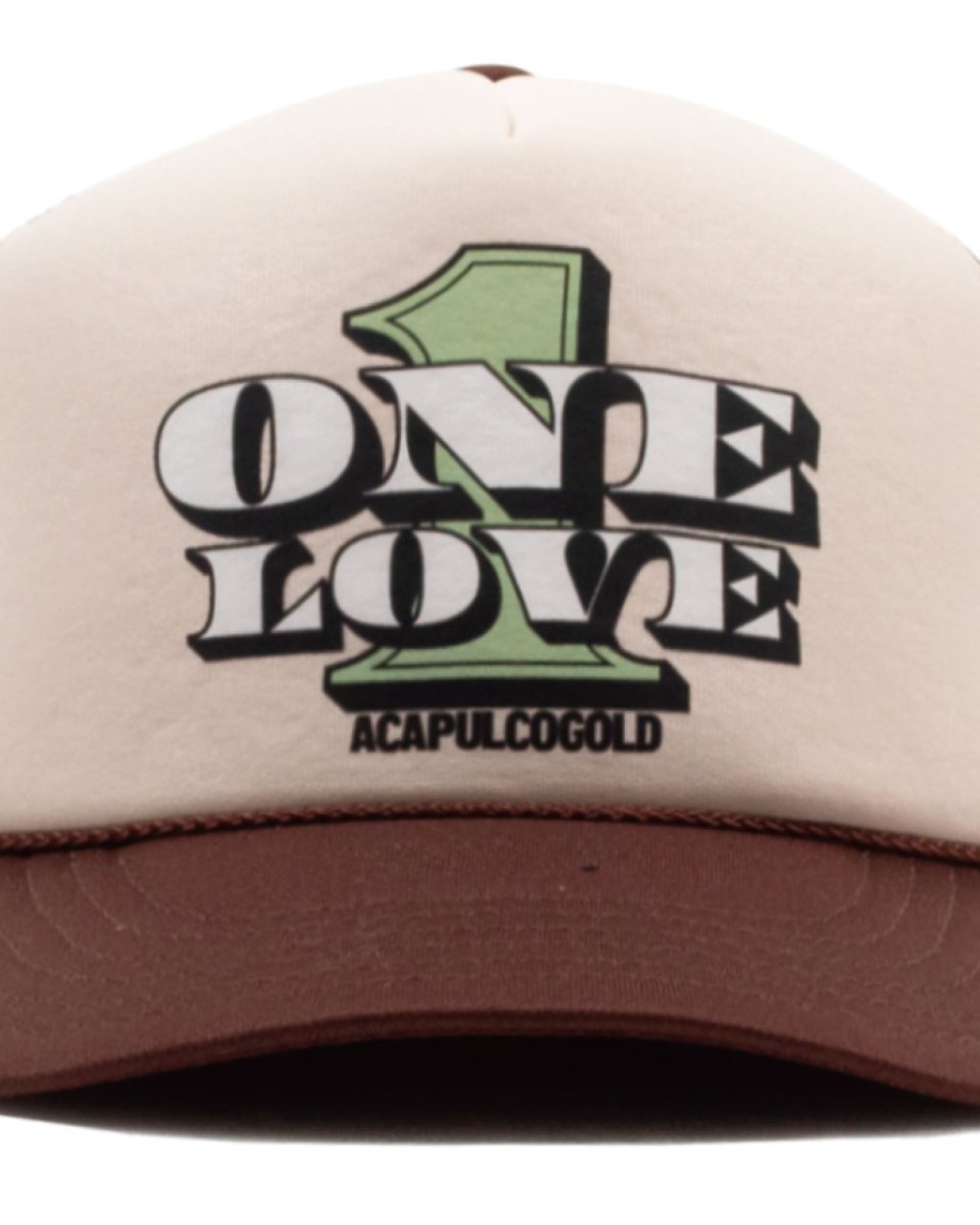 画像11: Acapulco Gold ONE LOVE Trucker Cap アカプルコゴールド ワンラブ メッシュキャップ トラッカーキャップ 帽子 (11)