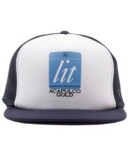 画像1: Acapulco Gold Lit Up Trucker Cap Navy/White アカプルコゴールド メッシュキャップ トラッカーキャップ ハイクラウン 帽子 (1)