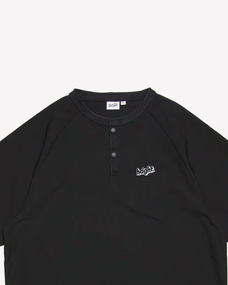 画像7: Haight Relaxing Snap Tee Black ヘイト リラクシング スナップ Tシャツ ヘンリーネック リップストップ 半袖 沖縄 ストリートファッション (7)