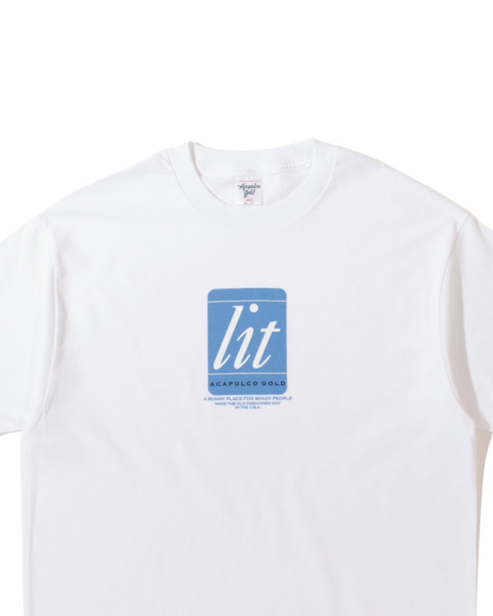 画像2: Acapulco Gold LIT UP S/S Tee White アカプルコゴールド ライトアップ 半袖 Tシャツ タバコ 沖縄 ストリートファッション (2)