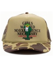 画像1: Acapulco Gold Mack-D Trucker Cap Camo アカプルコゴールド トラッカーキャップ メッシュキャップ ハイクラウン 帽子 (1)