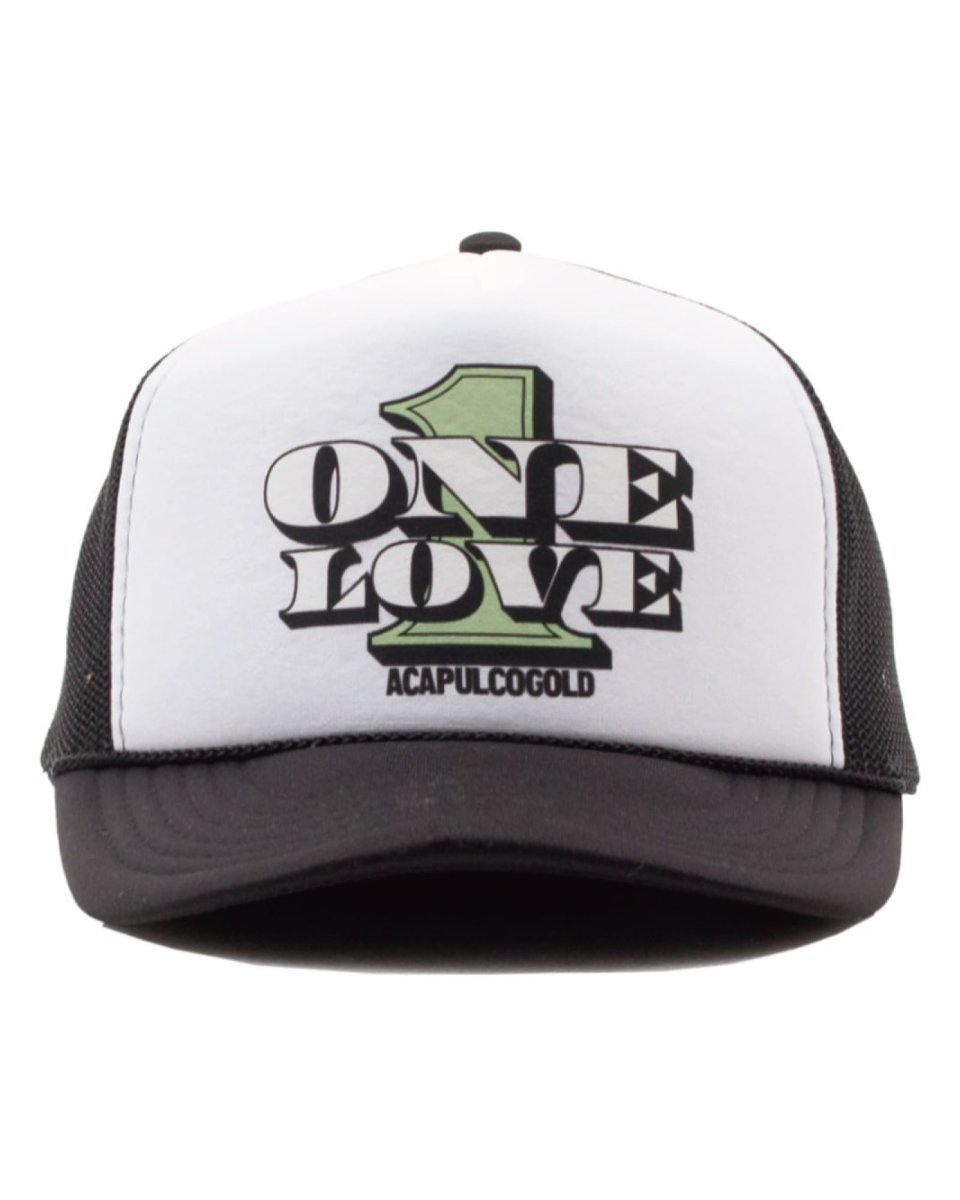 画像3: Acapulco Gold ONE LOVE Trucker Cap アカプルコゴールド ワンラブ メッシュキャップ トラッカーキャップ 帽子 (3)
