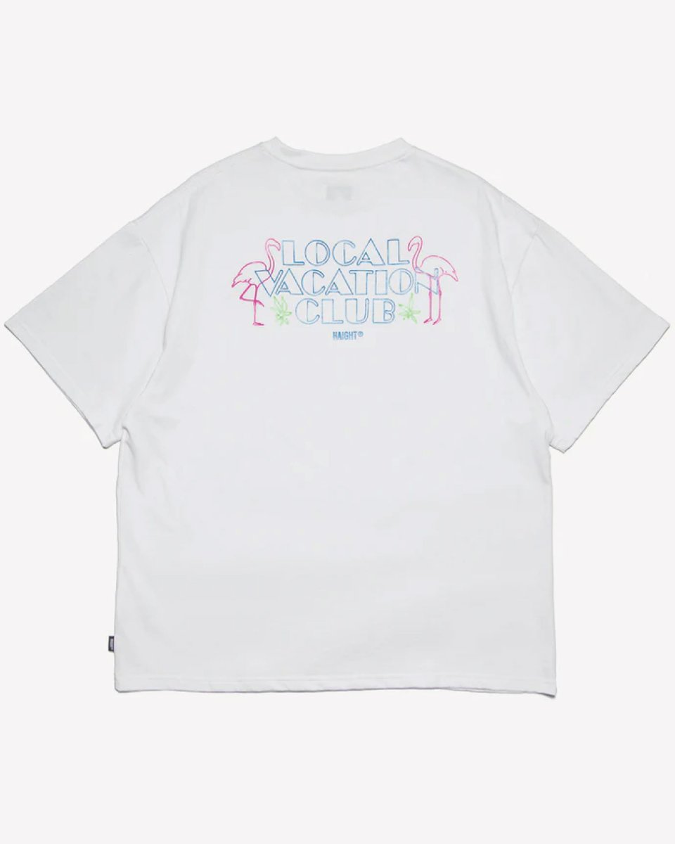画像4: Haight LVC NEON LIGHT Tee White ヘイト ネオンライト 半袖 Tシャツ バックプリント 沖縄 ストリートファッション (4)
