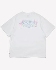 画像4: Haight LVC NEON LIGHT Tee White ヘイト ネオンライト 半袖 Tシャツ バックプリント 沖縄 ストリートファッション (4)