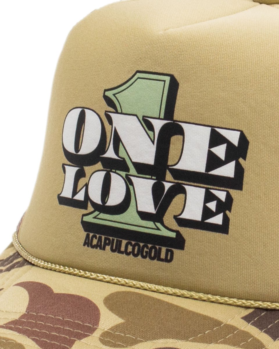 画像10: Acapulco Gold ONE LOVE Trucker Cap アカプルコゴールド ワンラブ メッシュキャップ トラッカーキャップ 帽子 (10)