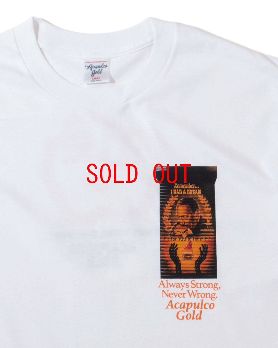 画像4: Acapulco Gold MLK S/S Tee White アカプルコゴールド キング牧師 半袖 Tシャツ グラフィック 沖縄 ストリートファッション (4)