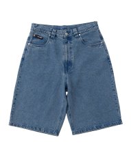 画像2: FUBU デニム ショートパンツ フブ ジーンズ ハーフパンツ 13.5オンス 沖縄 メンズ服  Light Blue (2)