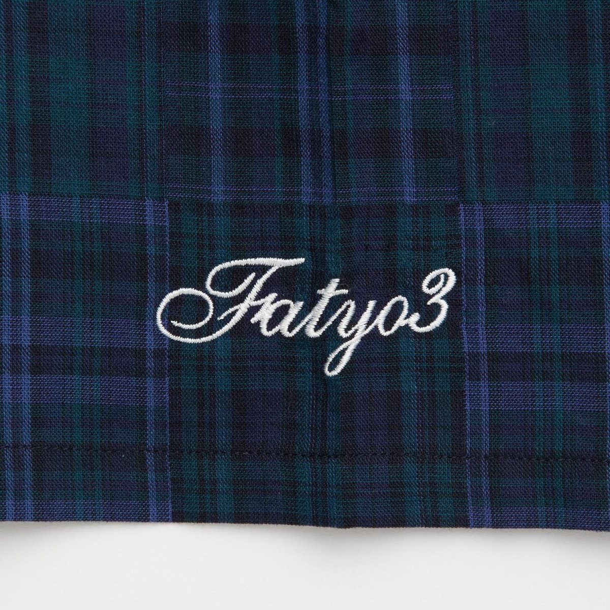 画像7: FAT CROPIECE Navy パッチワーク調 チェック 半袖シャツ ダブルクロス 沖縄 メンズ服 沖縄 メンズファッション (7)