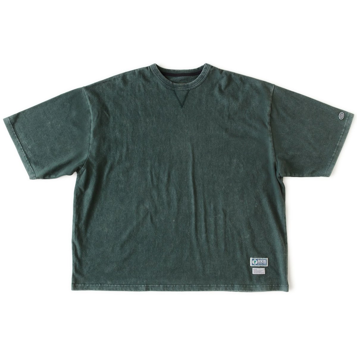画像2: FAT × DISCUS GRAN D.C. Green ディスカス 半袖 Tシャツ カットソー ブリーチ加工 沖縄 Tシャツ 沖縄 メンズ服 (2)