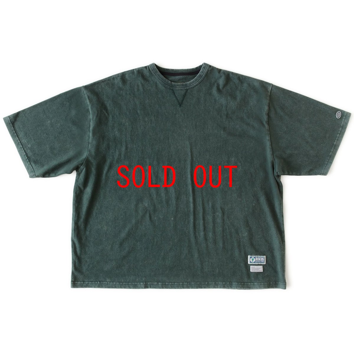 画像2: FAT × DISCUS GRAN D.C. Green ディスカス 半袖 Tシャツ カットソー ブリーチ加工 沖縄 Tシャツ 沖縄 メンズ服 (2)
