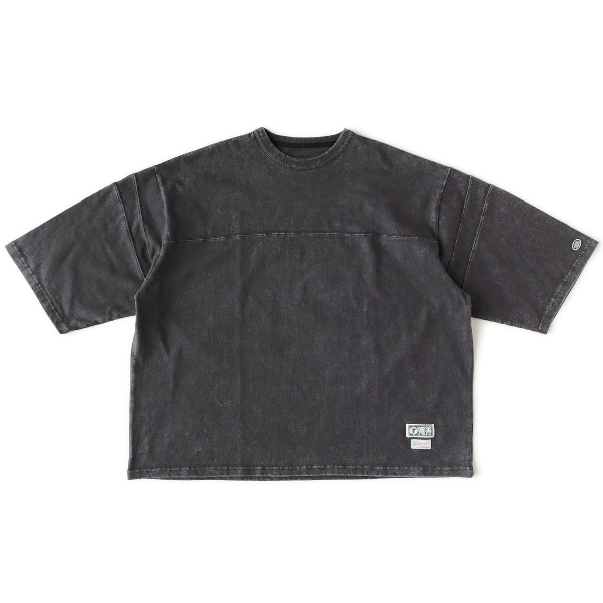 画像2: FAT × DISCUS D.C.BOWL ディスカス 七分袖 Tシャツ 3/4スリーブ ブリーチ加工 コラボ 沖縄 Tシャツ 沖縄 メンズ服 (2)