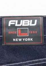 画像25: FUBU メタリック デニム ショートパンツ フブ ジーンズ ハーフパンツ ラメ Y2K 沖縄 ショートパンツ 沖縄 メンズ服 Navy (25)