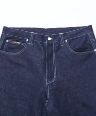 画像8: FUBU メタリック デニム ショートパンツ フブ ジーンズ ハーフパンツ ラメ Y2K 沖縄 ショートパンツ 沖縄 メンズ服 Navy (8)