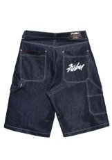 画像6: FUBU メタリック デニム ショートパンツ フブ ジーンズ ハーフパンツ ラメ Y2K 沖縄 ショートパンツ 沖縄 メンズ服 Navy (6)