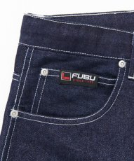 画像10: FUBU メタリック デニム ショートパンツ フブ ジーンズ ハーフパンツ ラメ Y2K 沖縄 ショートパンツ 沖縄 メンズ服 Navy (10)
