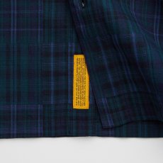 画像4: FAT CROPIECE Navy パッチワーク調 チェック 半袖シャツ ダブルクロス 沖縄 メンズ服 沖縄 メンズファッション (4)