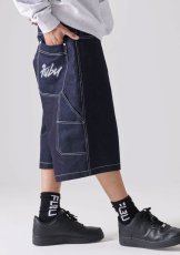 FUBU METALLIC DENIM SHORT PANTS
