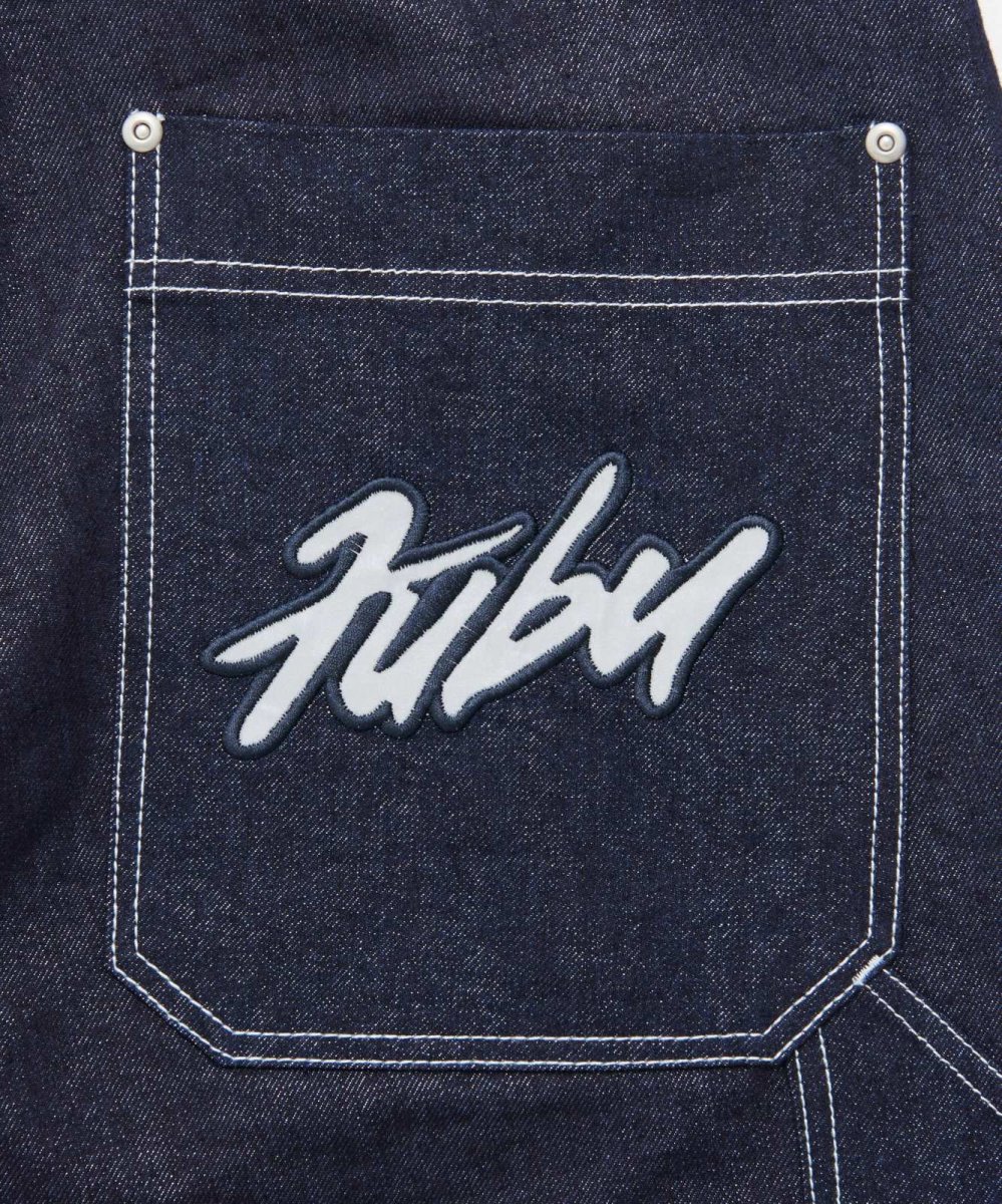 画像16: FUBU メタリック デニム ショートパンツ フブ ジーンズ ハーフパンツ ラメ Y2K 沖縄 ショートパンツ 沖縄 メンズ服 Navy (16)