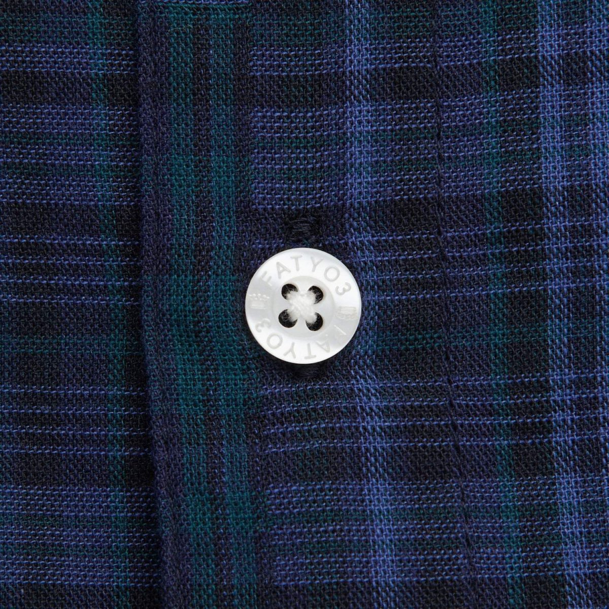 画像5: FAT CROPIECE Navy パッチワーク調 チェック 半袖シャツ ダブルクロス 沖縄 メンズ服 沖縄 メンズファッション (5)
