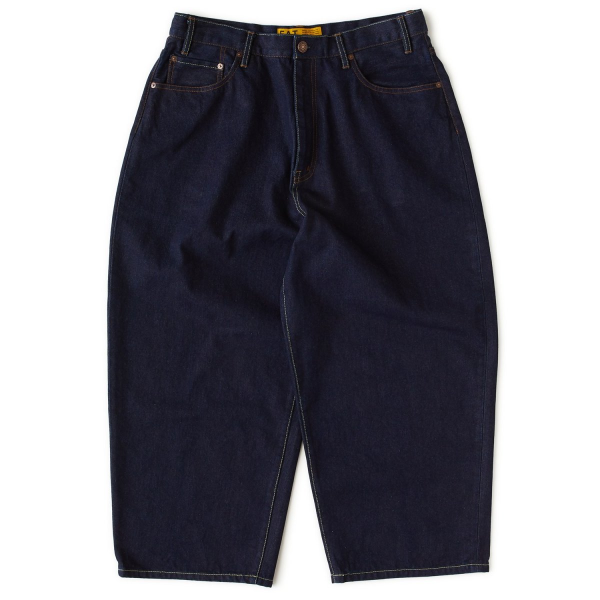 画像2: FAT F.A.T. MAMMOTH Wide Denim Pants Blue ワイド デニムパンツ ブルー ジーンズ 沖縄 メンズ服 (2)
