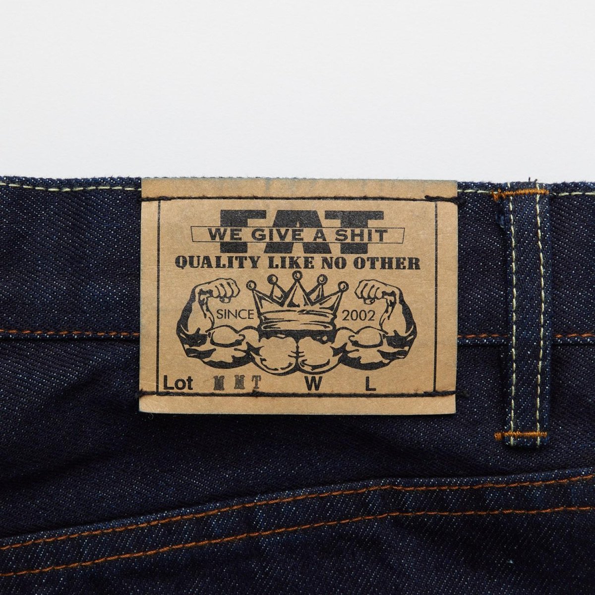 画像6: FAT F.A.T. MAMMOTH Wide Denim Pants Blue ワイド デニムパンツ ブルー ジーンズ 沖縄 メンズ服 (6)