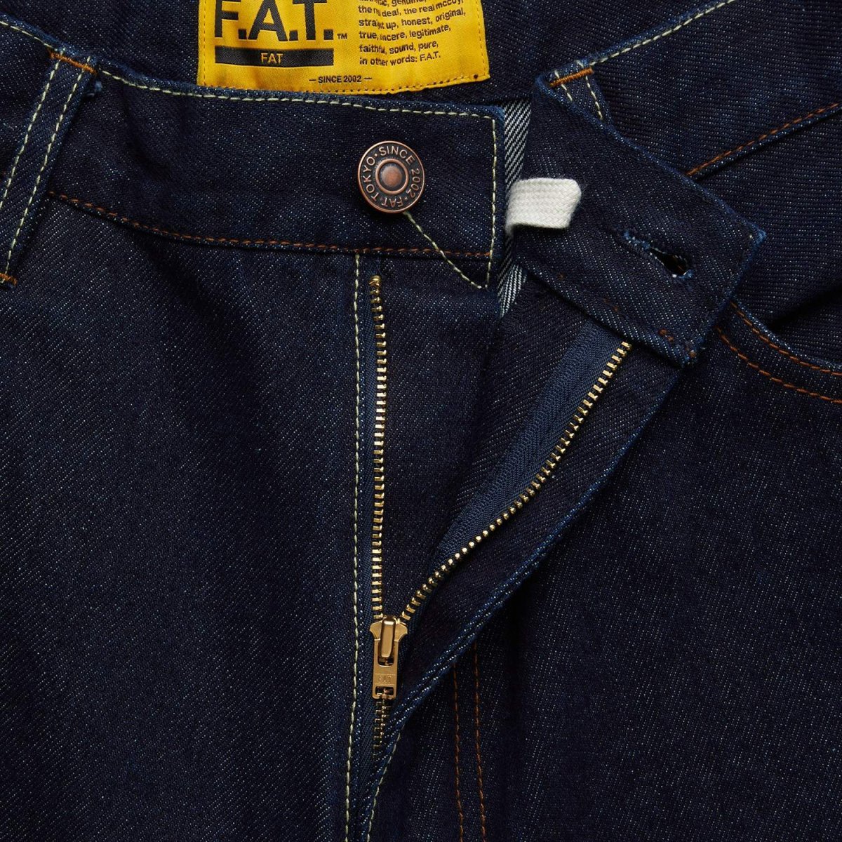 画像4: FAT F.A.T. MAMMOTH Wide Denim Pants Blue ワイド デニムパンツ ブルー ジーンズ 沖縄 メンズ服 (4)